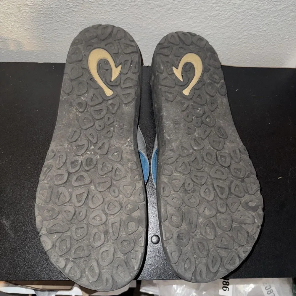 OluKai Men's Ohana Koa Beach Sandals - Kona/Kona Gray Mens Size 14